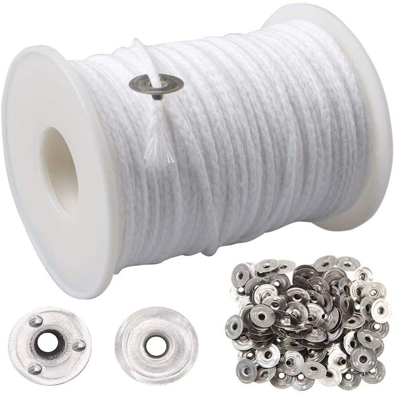 Candle Wax Scale - 61 Meters/Roll Cotton Cores Braided Wick