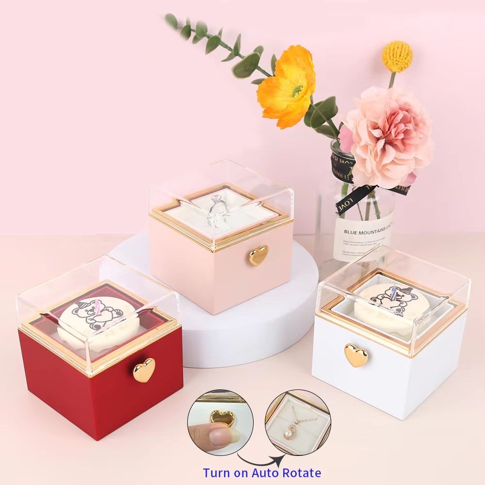 Candle Surprise - Automatic Flip Bear Flip Ring Box
