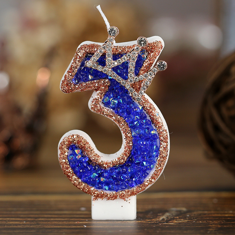 Candle Supplies Luxury - Blue Birthday Numbers Candles For Cake