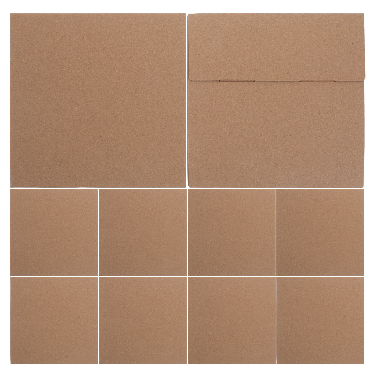 Kraft Paper Box - 10Pcs Kraft Paper Packaging Boxes Brown