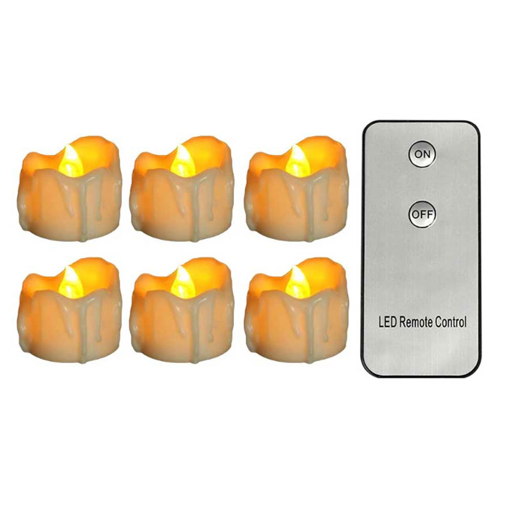Candle Surprise - 3/6/12 Pieces Remote Control Flameless Small