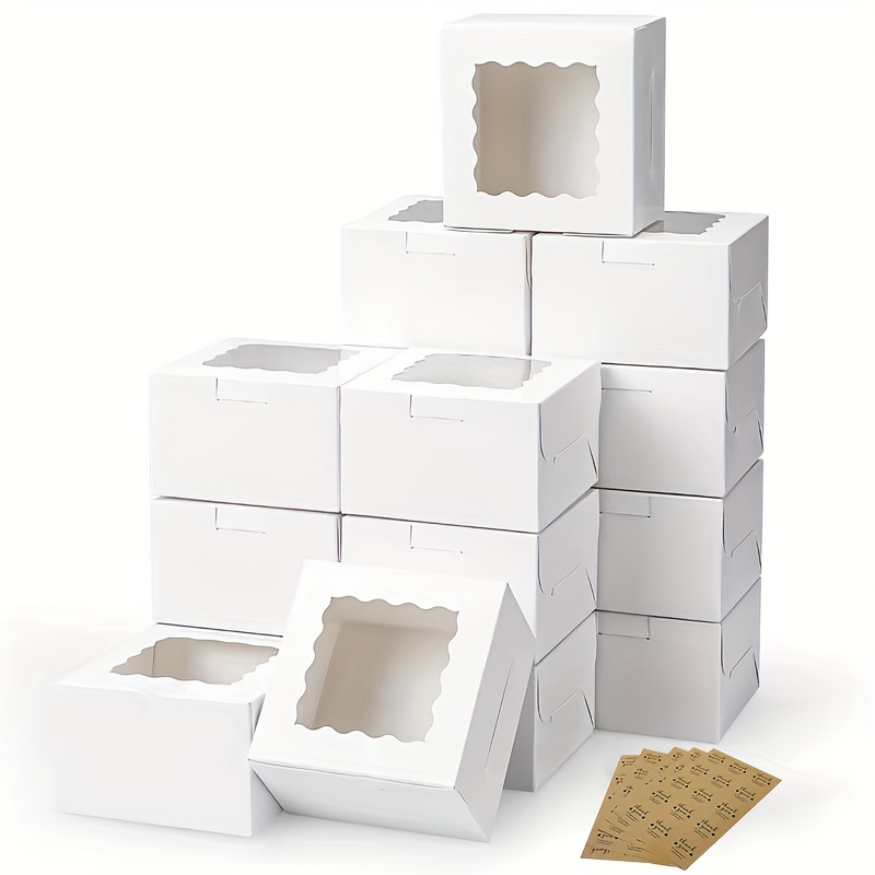 Kraft Paper Box - 10Pcs Kraft Paper Cake Candy Boxes