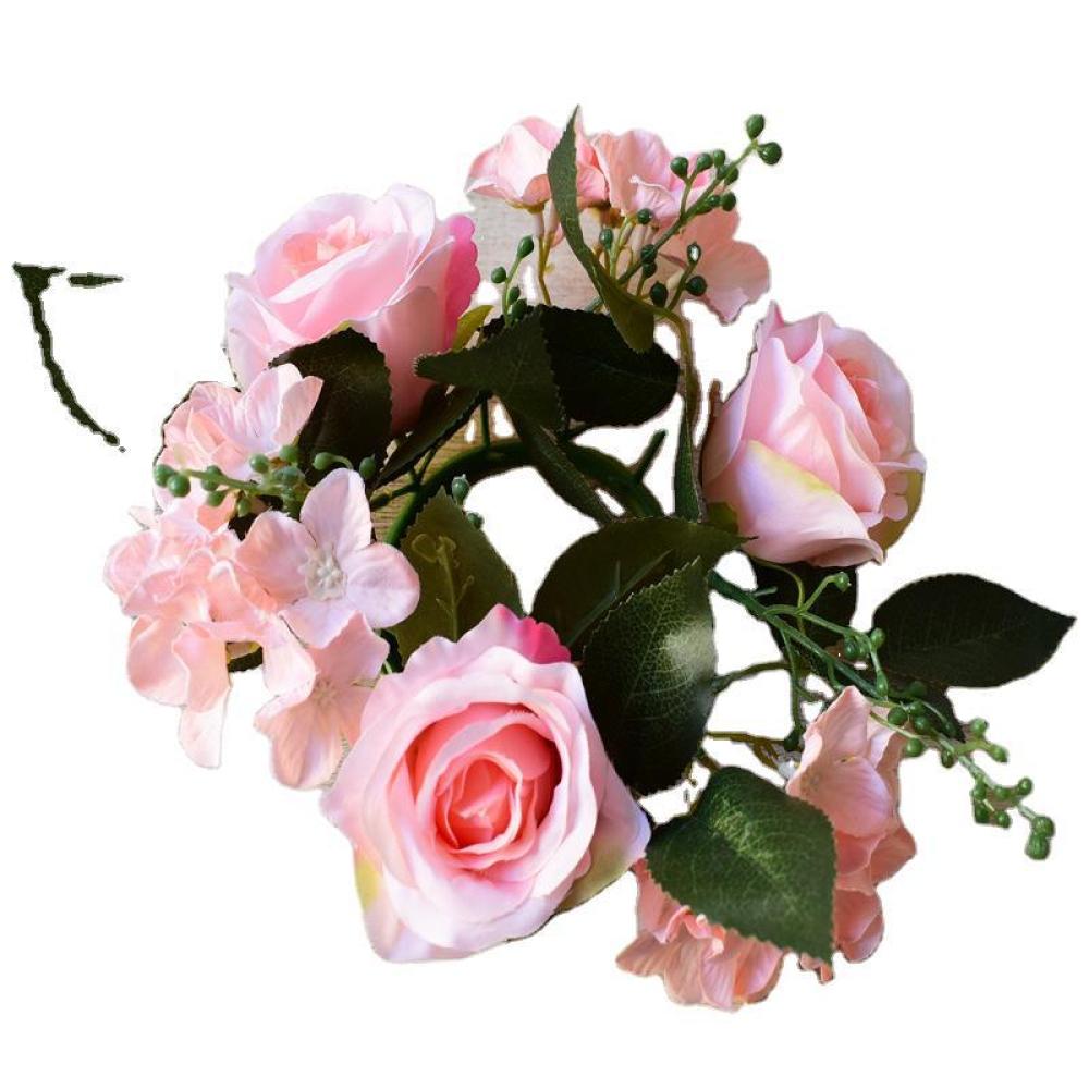 Candle Supplies Luxury - Realistic Rose Garland Floral Decor Luxury