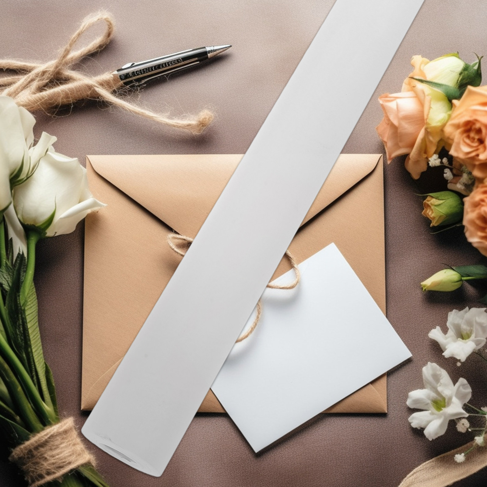 1 Roll Floral Wrapping Paper P - Kraft Paper Box 评论和价格