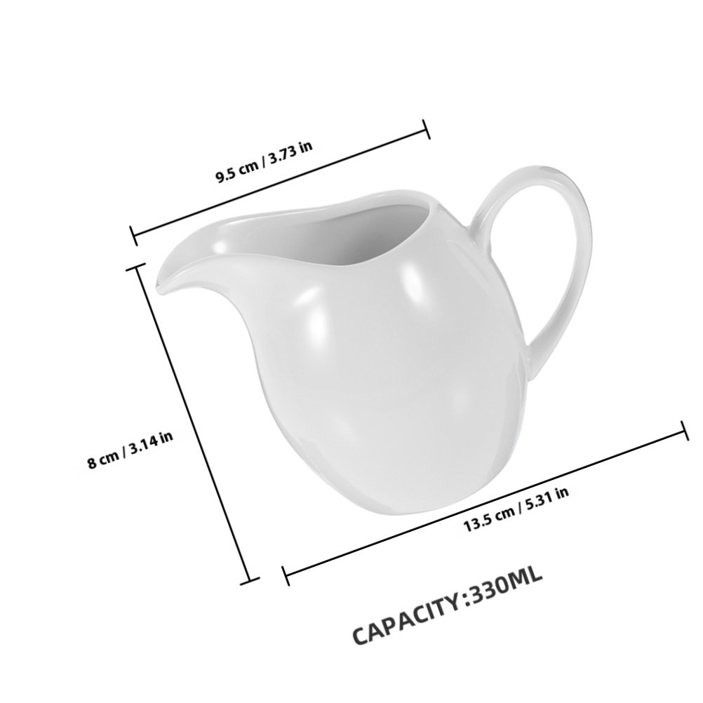 2Pcs Ceramic Milk Jug Creamer  - Pour Spout Pitcher 评论和价格