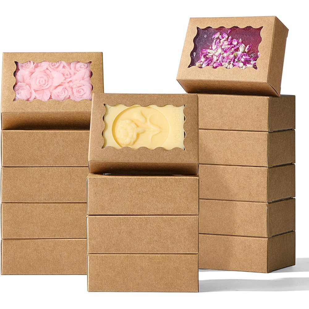 40PCS Kraft Paper Soap Boxes w - Kraft Paper Box 评论和价格