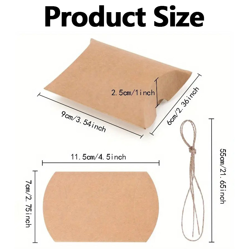 50/100PCS Multicolor Kraft Pap - Kraft Paper Box 评论和价格