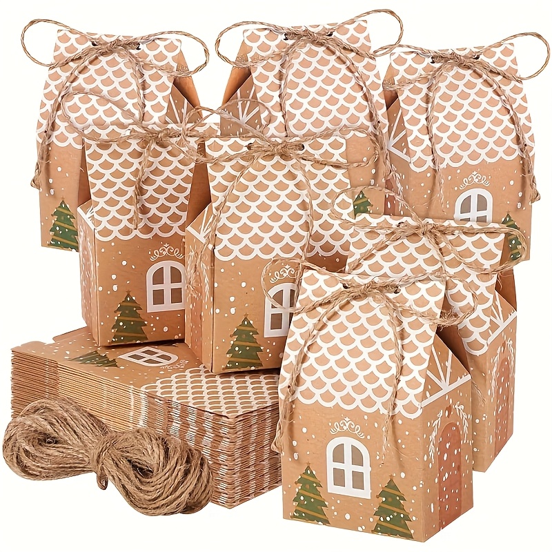 10/20pcs Mini Kraft Paper Gift - Kraft Paper Box 评论和价格