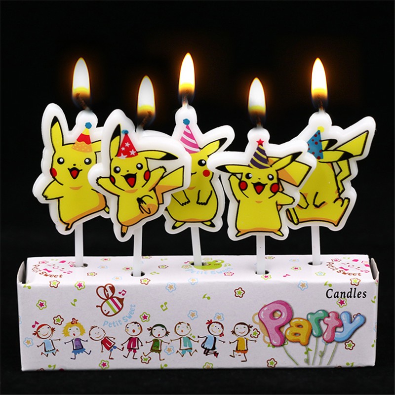 5pcs/lot Pokemon Birthday Cake - Candle Surprise 评论和价格