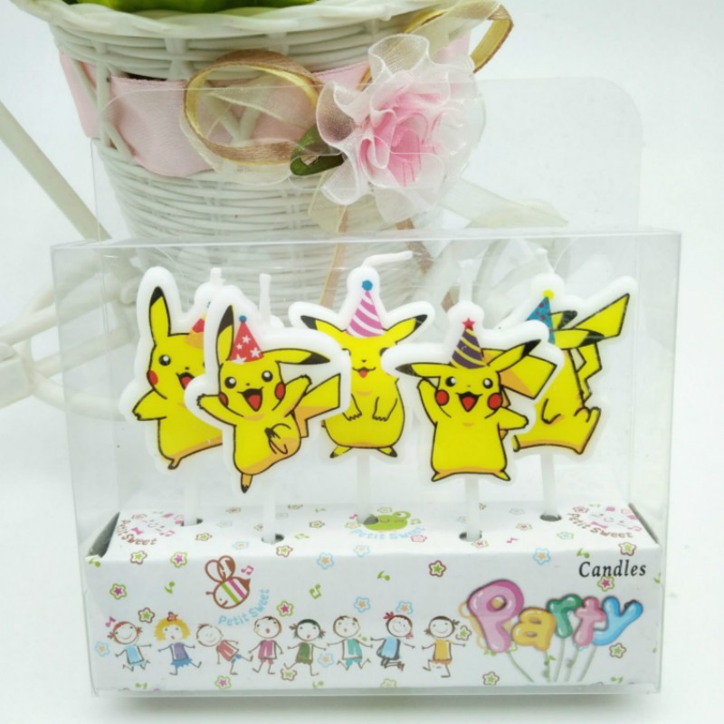 5pcs/lot Pokemon Birthday Cake - Candle Surprise 评论和价格