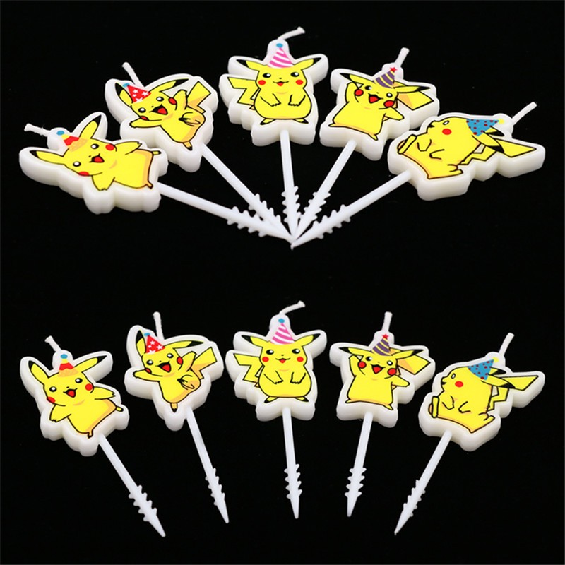 5pcs/lot Pokemon Birthday Cake - Candle Surprise 评论和价格