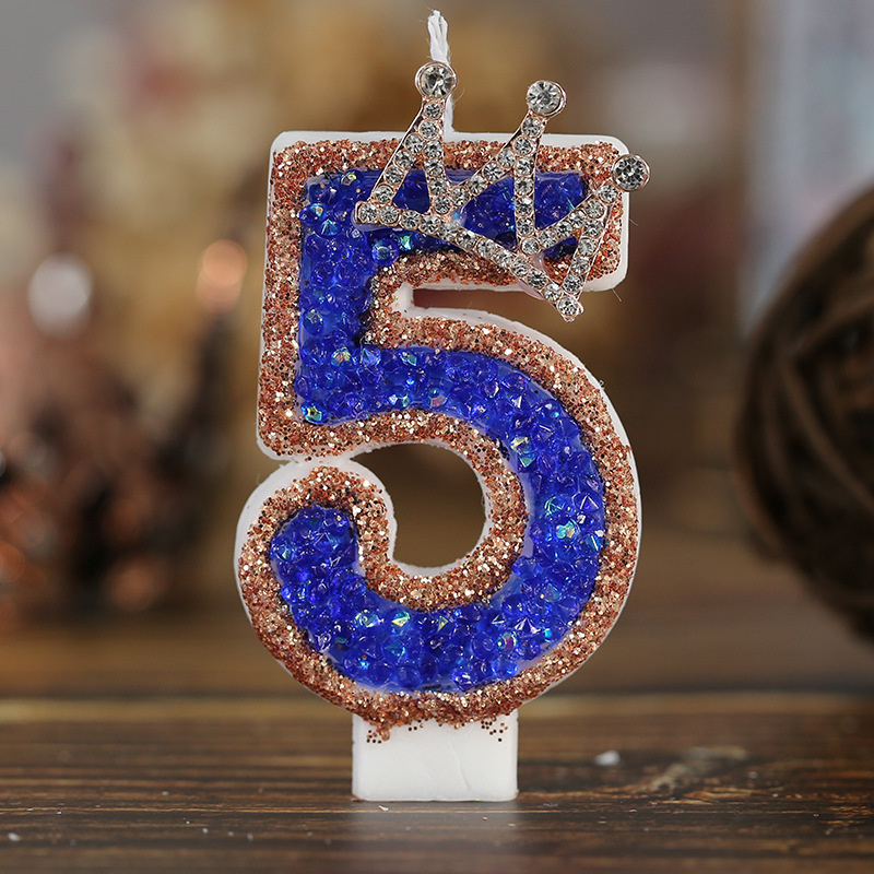 Blue Birthday Numbers Candles  - Candle Supplies Luxury 评论和价格