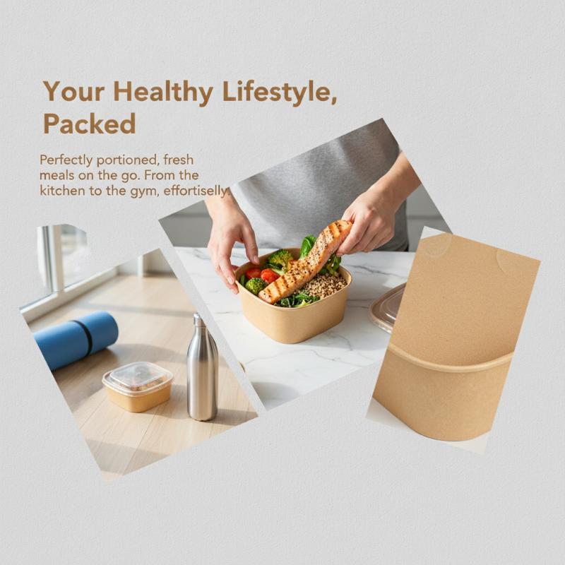 #10Pcs Disposable Lunch Box Kr - Kraft Paper Box 评论和价格