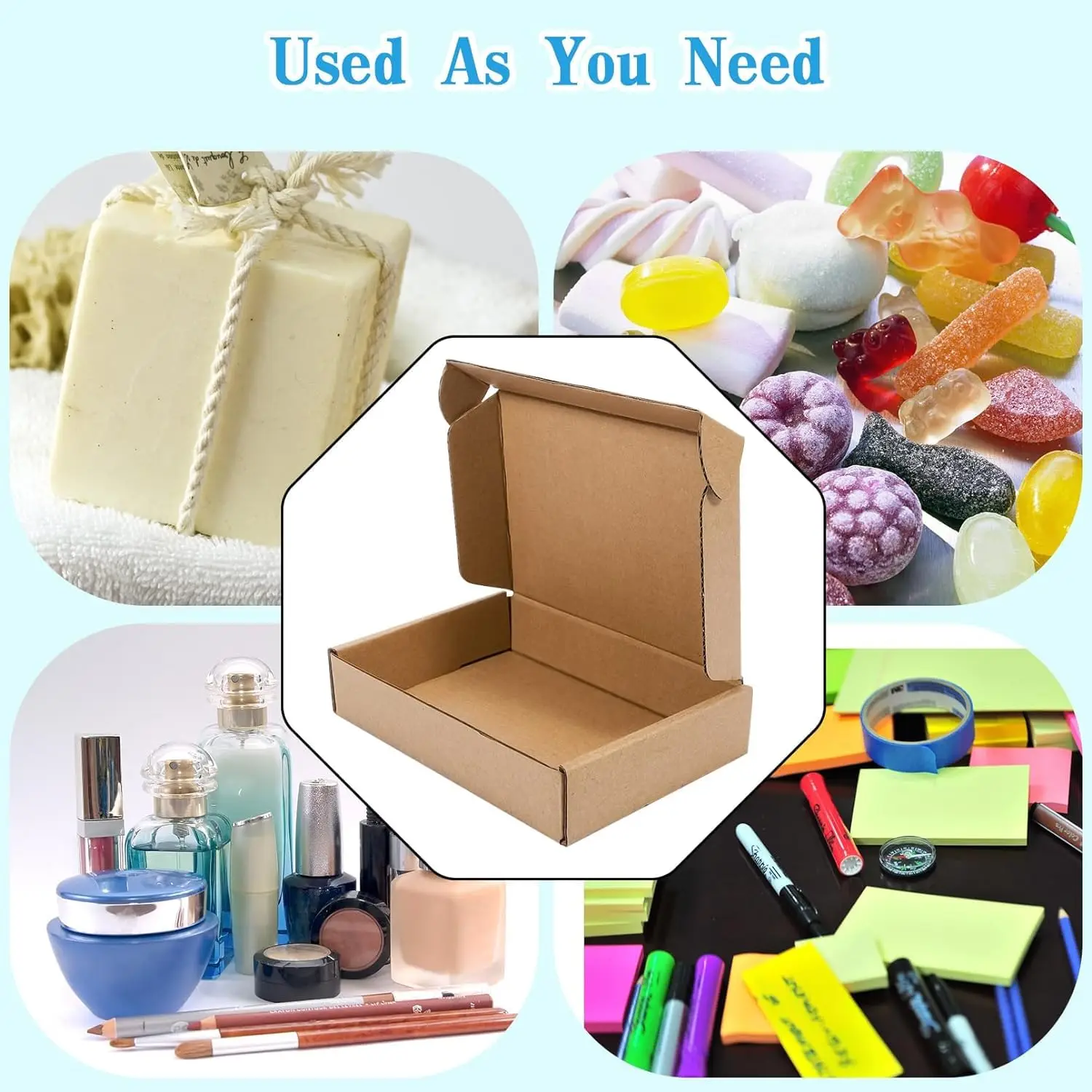 10/20PCS Corrugated Box Mailer - Kraft Paper Box 评论和价格