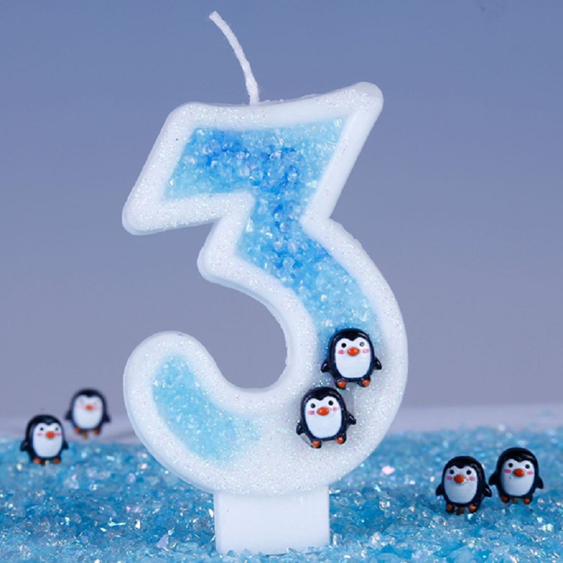 Blue Children's Birthday Candl - Candle Supplies Luxury 评论和价格