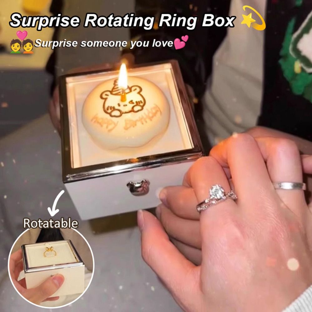 Automatic Flip Bear Flip Ring  - Candle Surprise 评论和价格