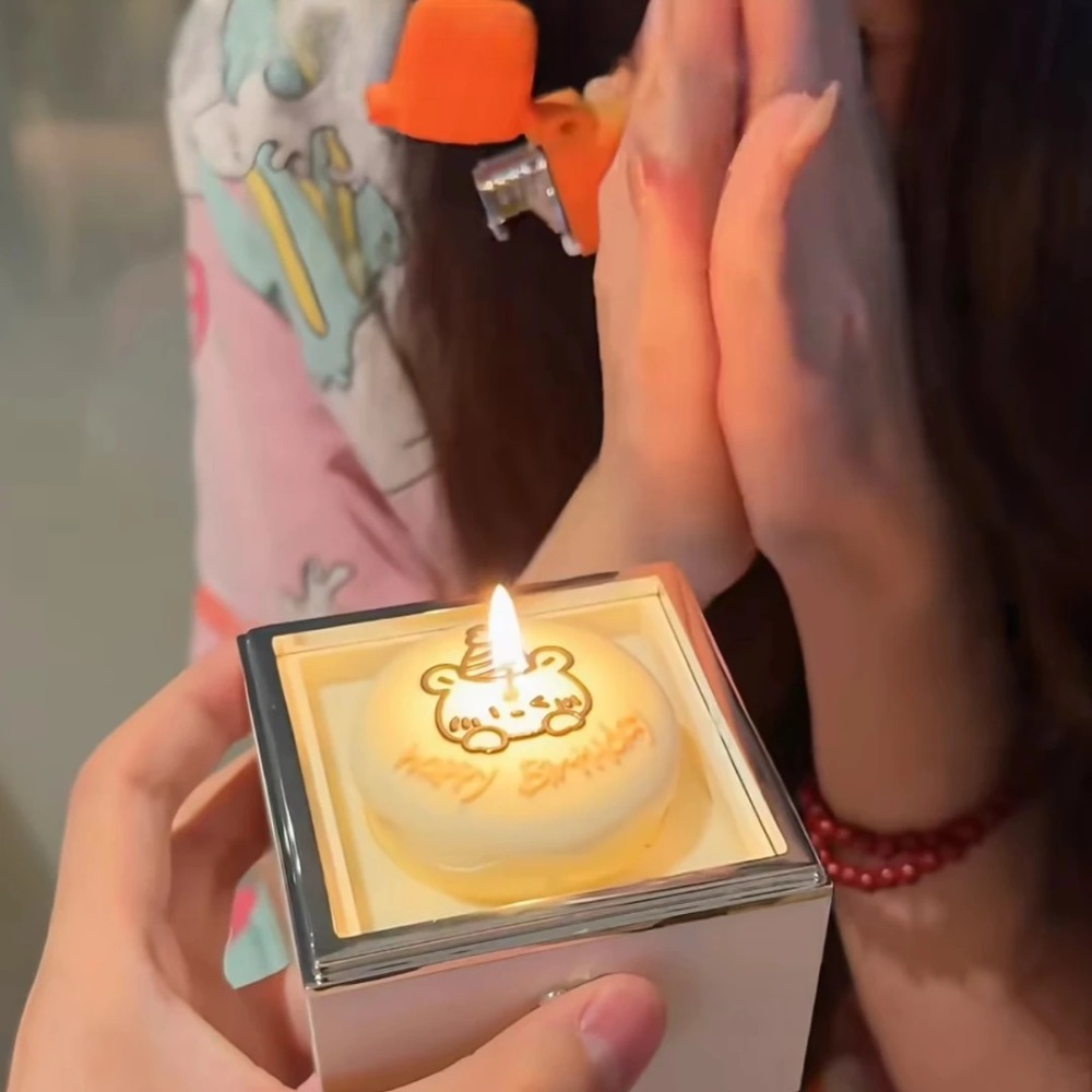 Automatic Flip Bear Flip Ring  - Candle Surprise 评论和价格