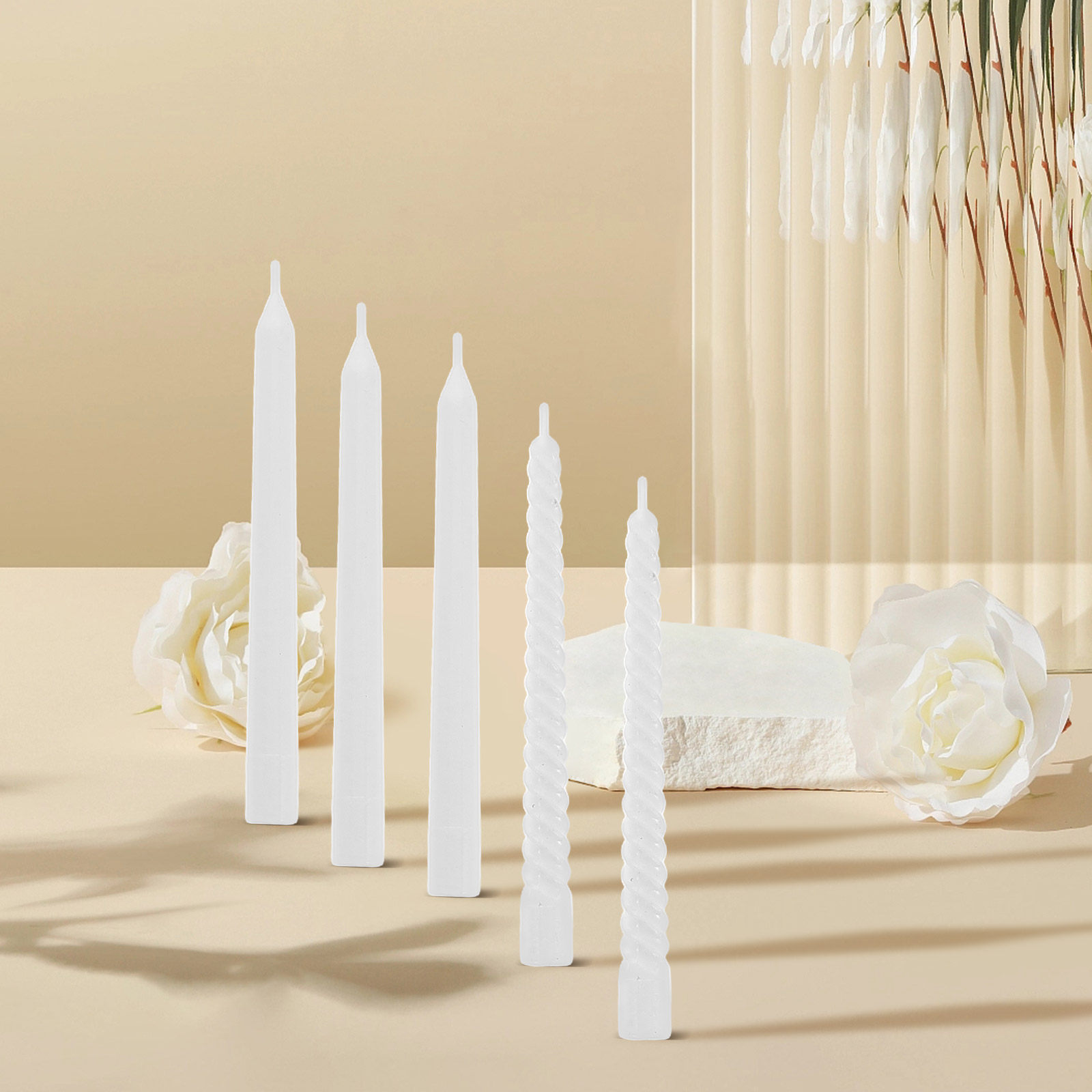 18Pcs 1:6 Scale Mini Candles R - Candle Wax Scale 评论和价格