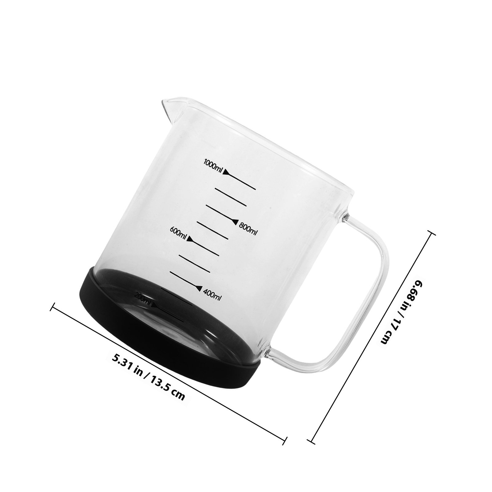 1000Ml Glass Measuring Cup wit - Pour Spout Pitcher 评论和价格