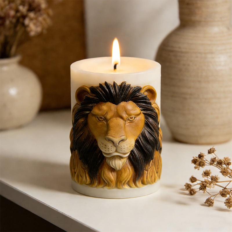 Animals Lion Candle Molds Sili - Candle Supplies Luxury 评论和价格