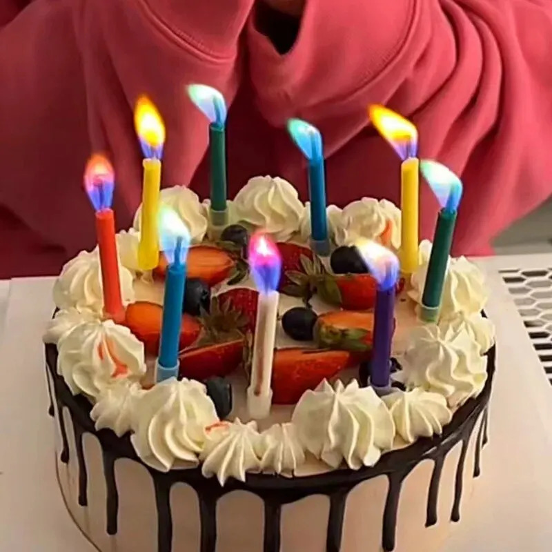 Multicoloured Colourful Flame  - Candle Surprise 评论和价格