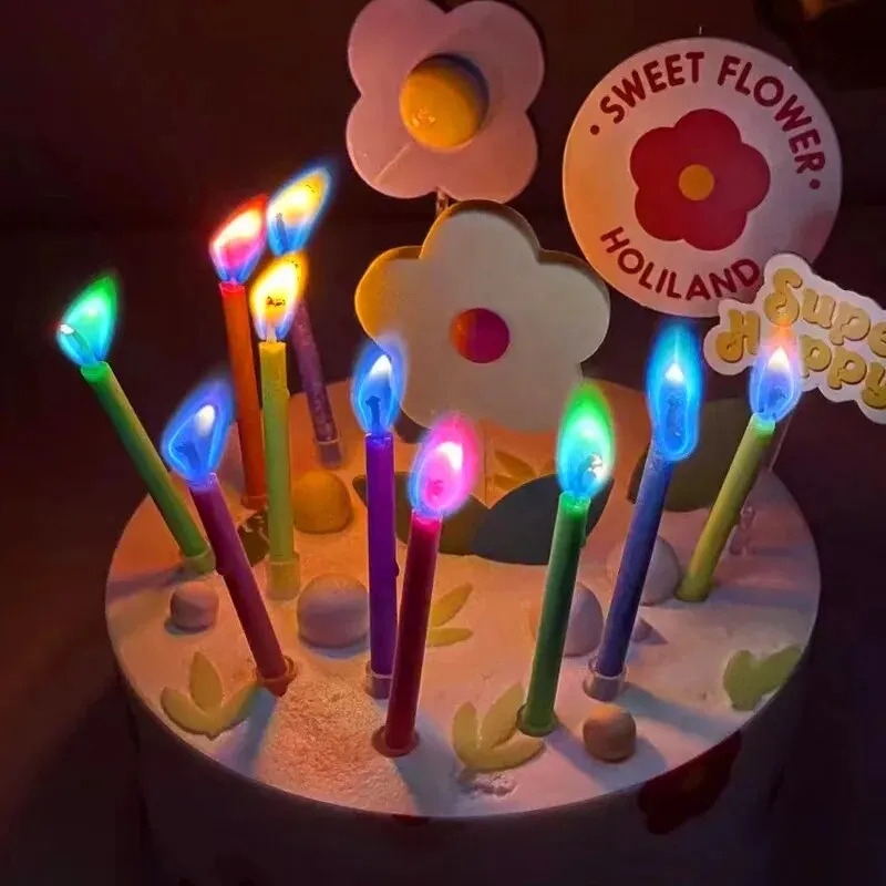 Multicoloured Colourful Flame  - Candle Surprise 评论和价格