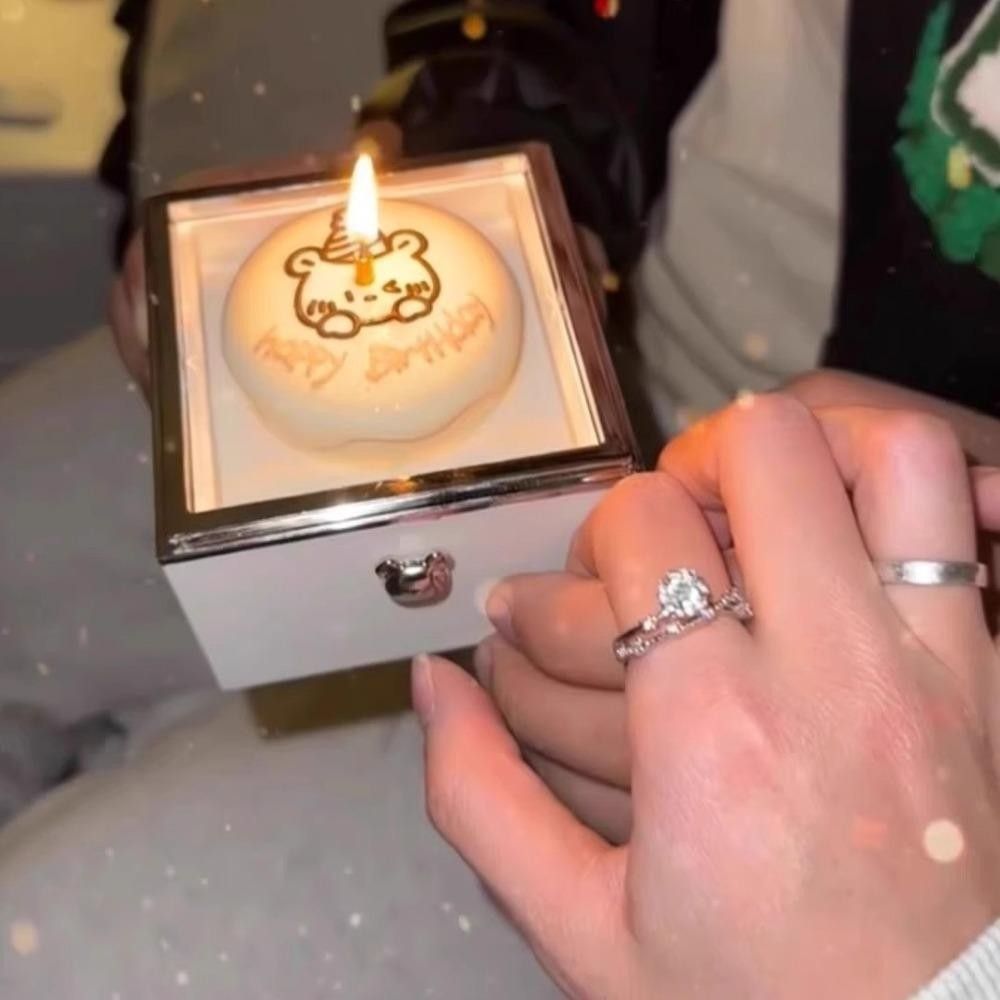 Automatic Flip Bear Flip Ring  - Candle Surprise 评论和价格