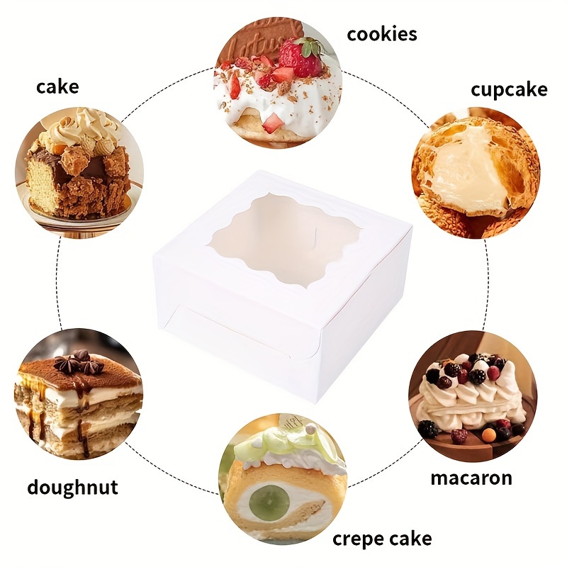 10Pcs Kraft Paper Cake Candy B - Kraft Paper Box 评论和价格