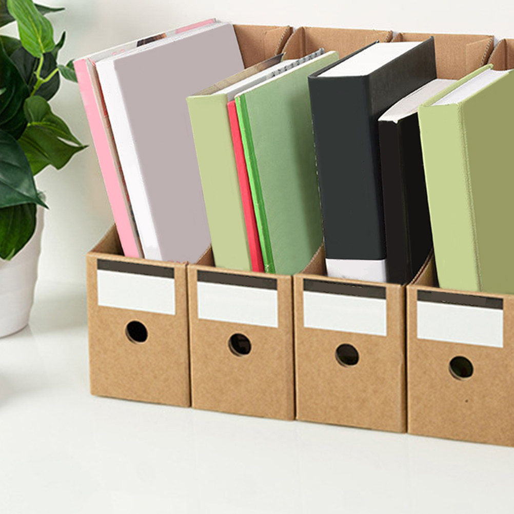 10Pcs File Storage Boxes Offic - Kraft Paper Box 评论和价格