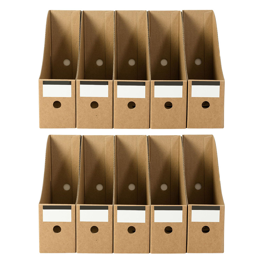 10Pcs File Storage Boxes Offic - Kraft Paper Box 评论和价格