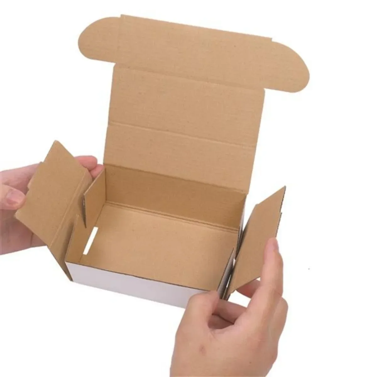 50pcs Corrugated Paper Gift Bo - Kraft Paper Box 评论和价格