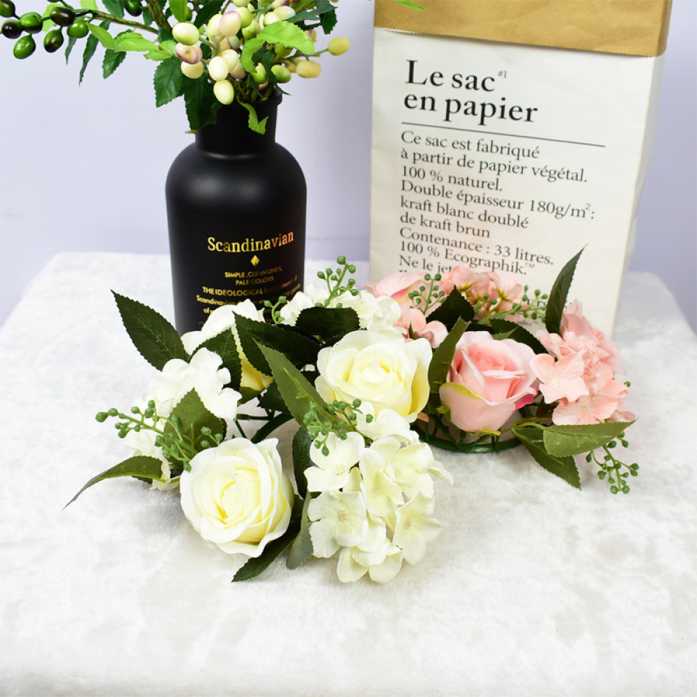 Realistic Rose Garland Floral  - Candle Supplies Luxury 评论和价格