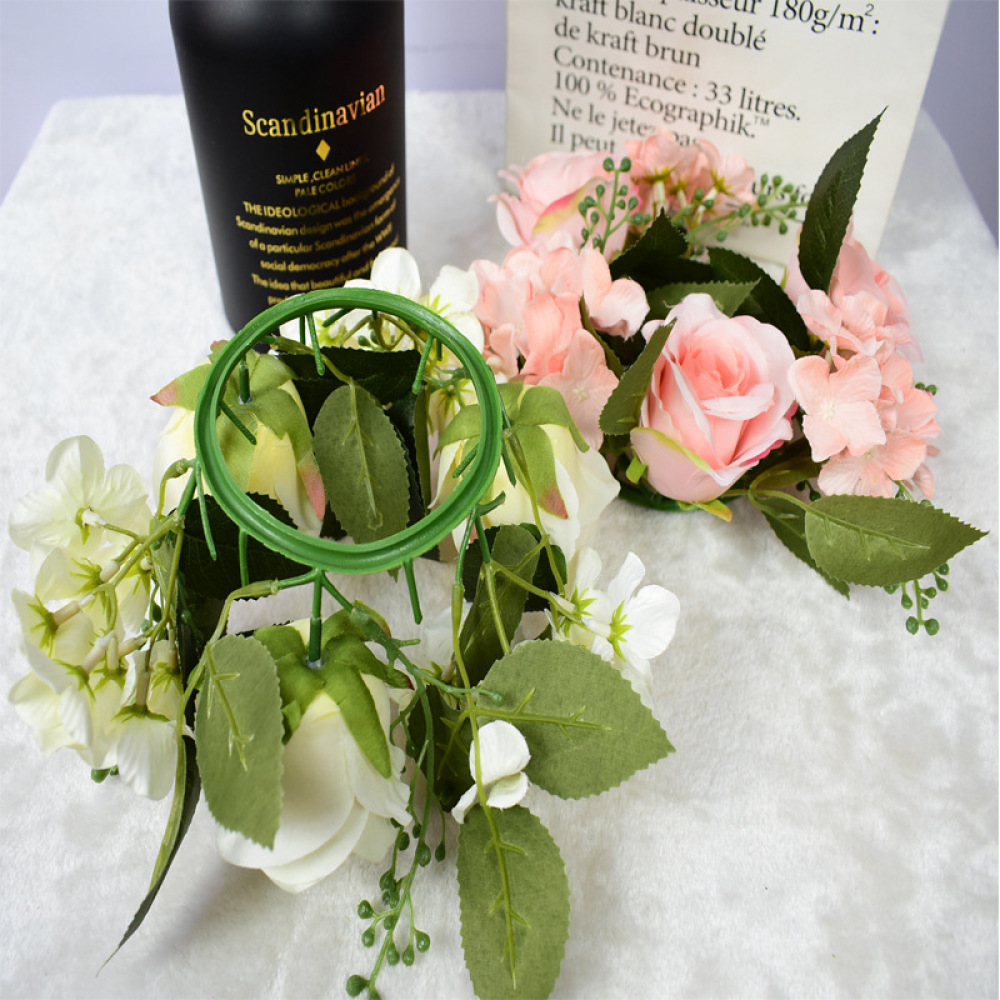 Realistic Rose Garland Floral  - Candle Supplies Luxury 评论和价格